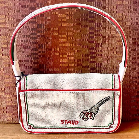 🌺🎉HP🎉🌺 NWT Staud Tommy Shoulder Bag Tomato - Picture 6 of 16